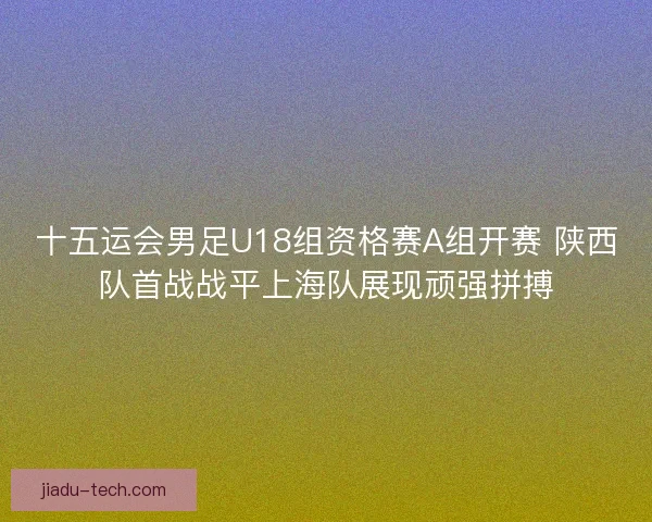 十五运会男足U18组资格赛A组开赛 陕西队首战战平上海队展现顽强拼搏 十五运会男足U18组资格赛A组开赛 陕西队首战战平上海队展现顽强拼搏
