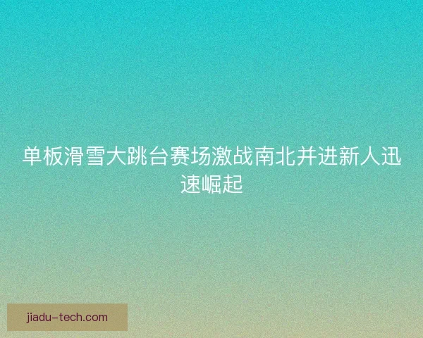 单板滑雪大跳台赛场激战南北并进新人迅速崛起